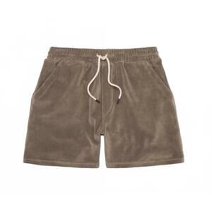 NEW OAS men's velour short in morel